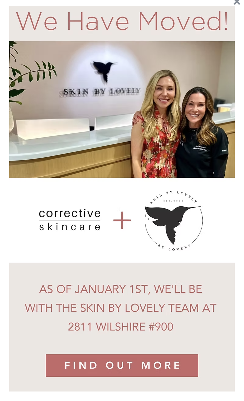 merger of corrective skincare la and skin by lovely
